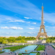 Panorama del parco e della Tour Eiffel