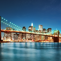 Brooklyn bridge di notte