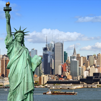 La statua della libertà e New York