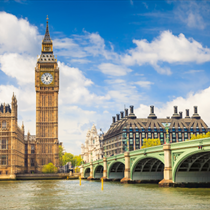 Veduta del Big Ben e del Palazzo di Westminster