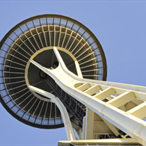 Space Needle dal basso