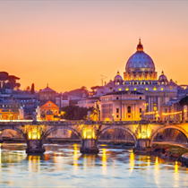 Roma al tramonto