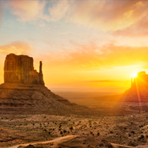 Monument Valley al tramonto