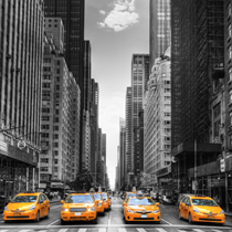 Taxi in coda a New York