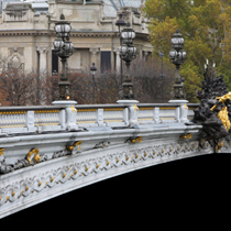 Dettaglio del Ponte Alexandre III a Parigi