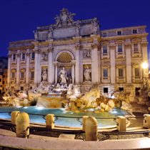 Fontana di Trevi a Roma