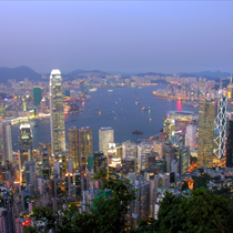 Vista panoramica Hong Kong