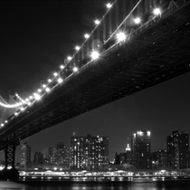 Skyline di Manhattan e il ponte