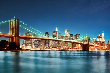 Brooklyn bridge di notte