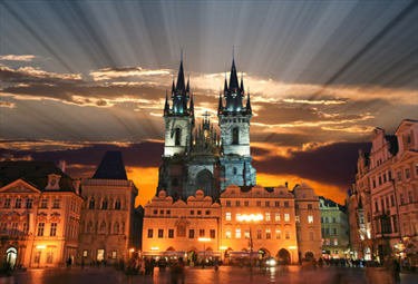 Palazzo della torre vecchia a Praga