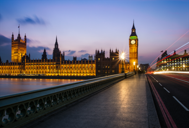 Verso il Big Ben la sera