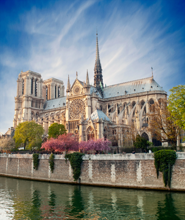 Vista del Notre dame di Parigi