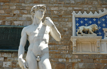 Il David di Michelangelo a Firenze