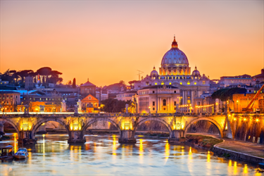 Roma al tramonto