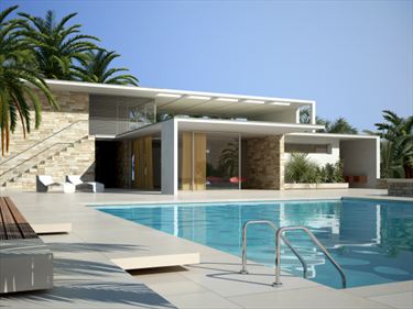Villa moderna con piscina