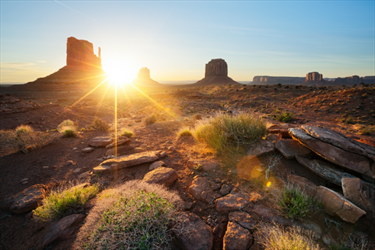 Monument Valley al sorgere del sole